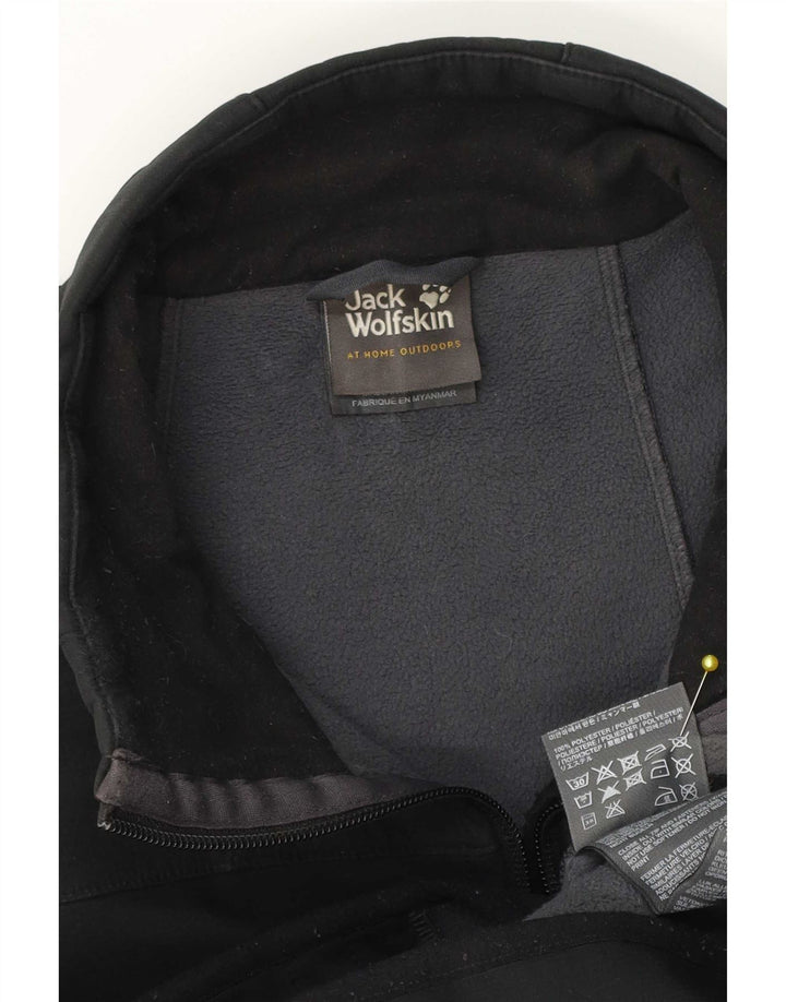 Jack Wolfskin Chaleco para hombre UK 40 Grande Poliéster negro