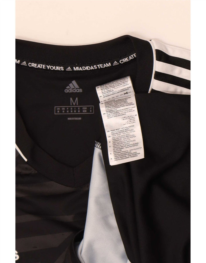 Adidas Camiseta gráfica para hombre Top Medium Black Geométrico Poliéster