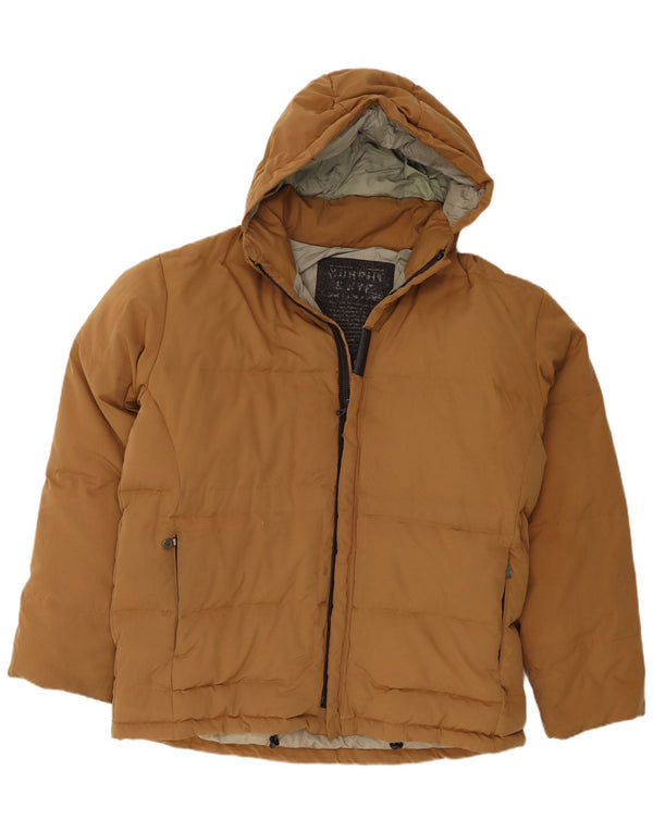 Murphy & Nye Chaqueta acolchada con capucha para hombre UK 42 2XL Poliéster beige