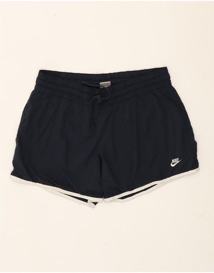 Nike - Pantalones cortos deportivos para mujer US 12/14 grande azul marino