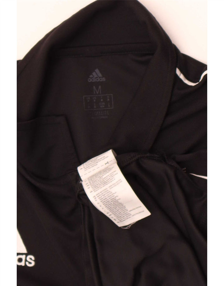 Adidas Mens Climalite Polo Polo Medio Negro Poliéster