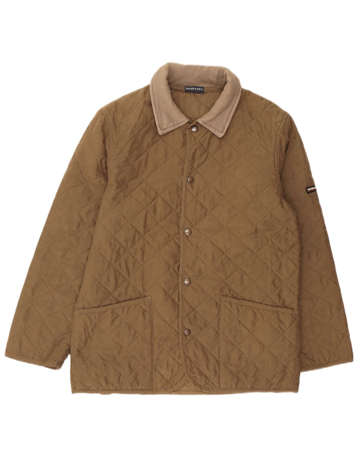 Peter & Paul Chaqueta acolchada para hombre UK 38 Medium Khaki