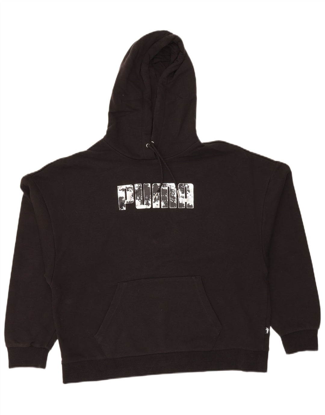 PUMA Sudadera con capucha gráfica para mujer Reino Unido 46 Grande Algodón negro