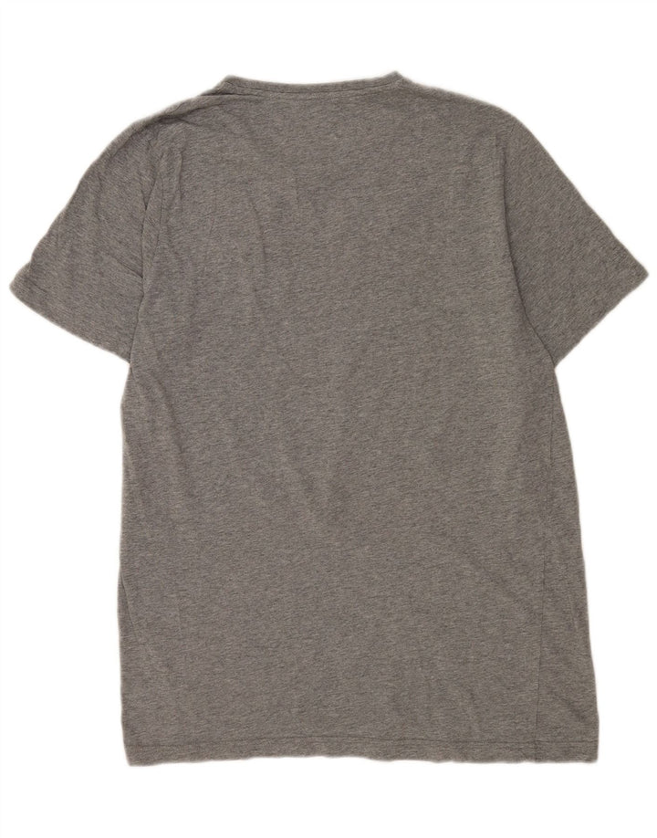 Puma Camiseta gráfica para hombre Top grande gris moteado