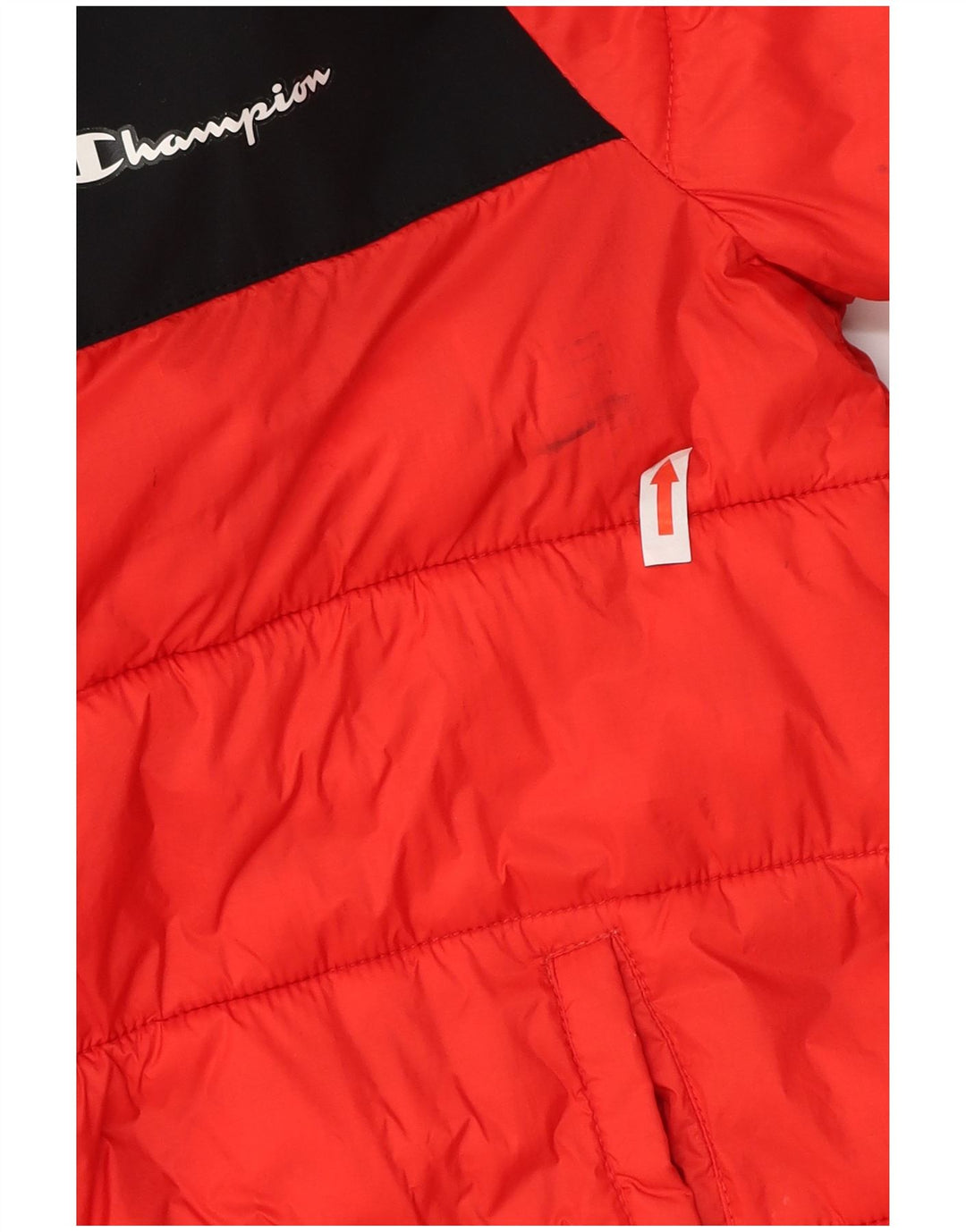 CHAMPION Chaqueta acolchada con capucha para niños 11-12 años Grande Color rojo