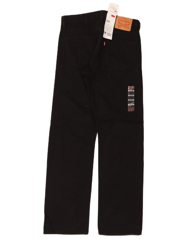 Levi's Mens 514 Straight Casual Trousers W34 L32 Black Cotton