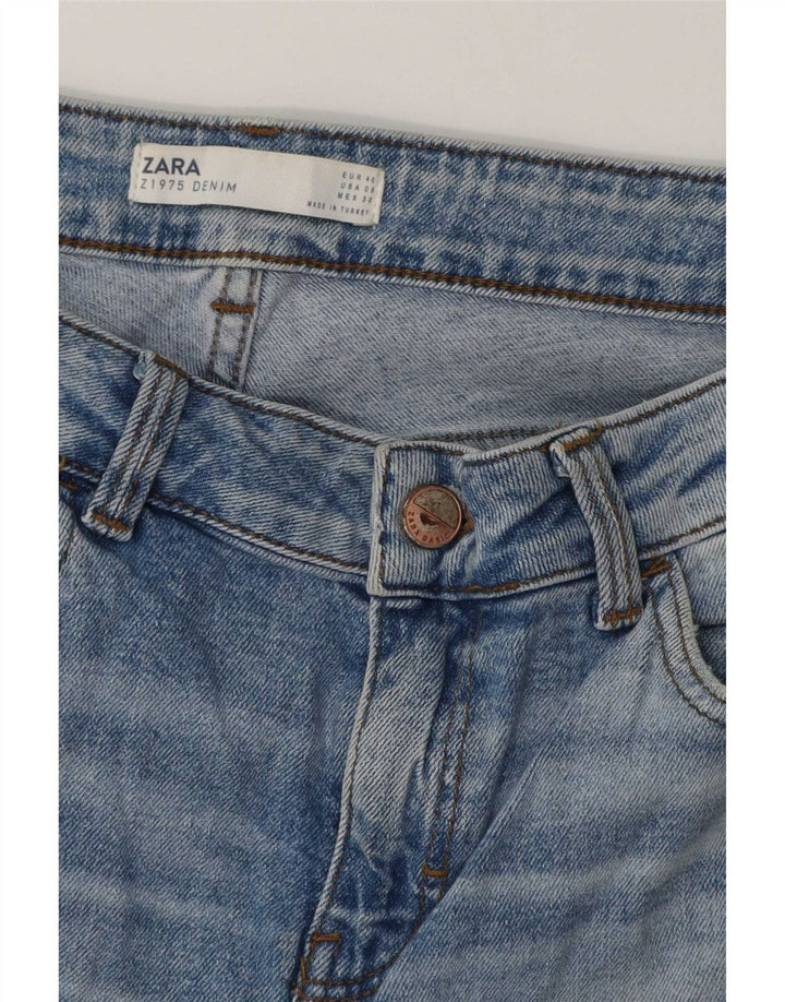 Zara Jeans Rectos Mujer EU 40 Medium W30 L26 Azul