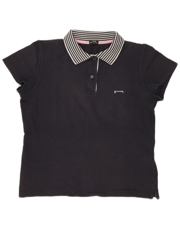 Pirelli Polo Mujer UK 40 XL Algodón Azul Marino