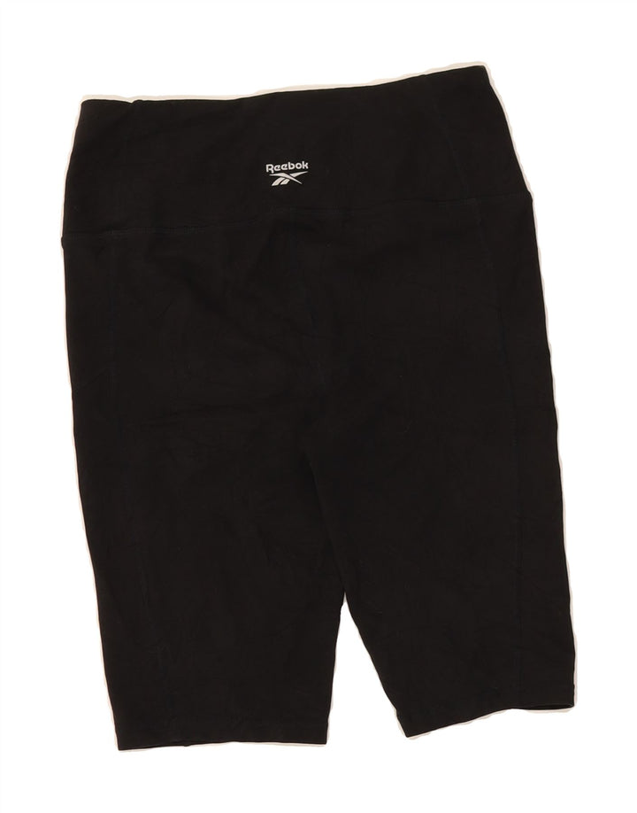 REEBOK Womens Sport Shorts UK 12 Medium Black Vintage Reebok and Second-Hand Reebok from Messina Hembry 