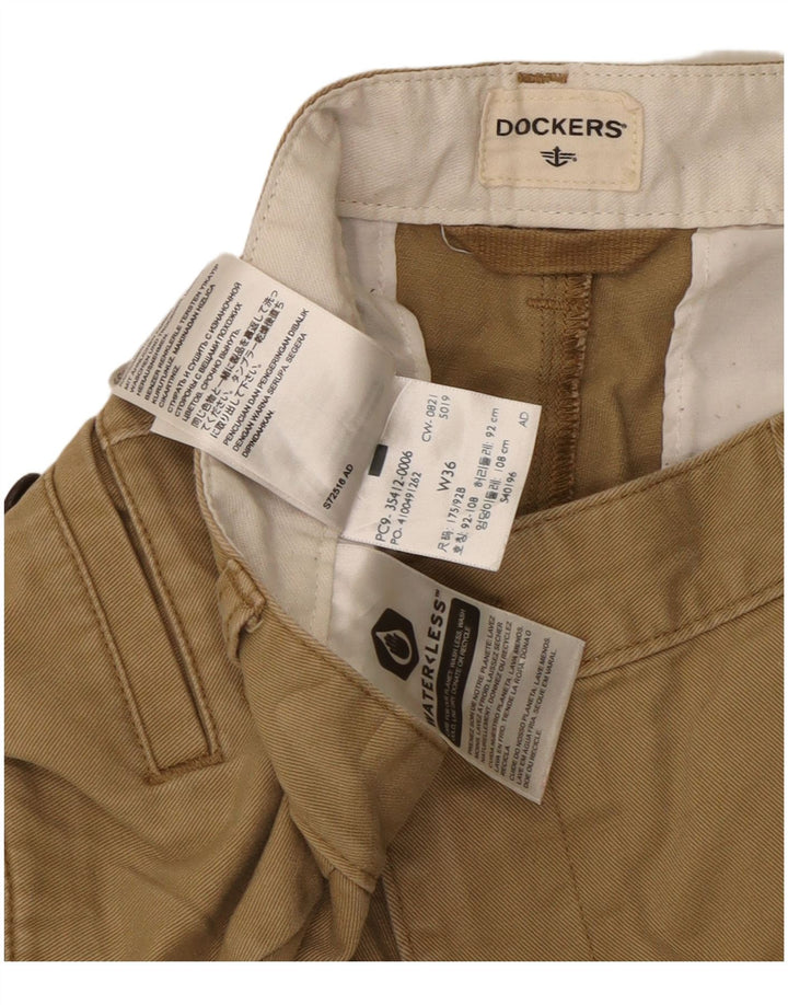 DOCKERS Pantalones cortos cargo para hombre W36 Algodón beige grande