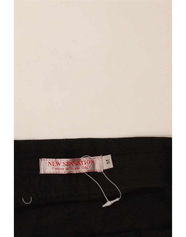 NEW SENSATION Maxi Falda Mujer Mediana W30 Negro