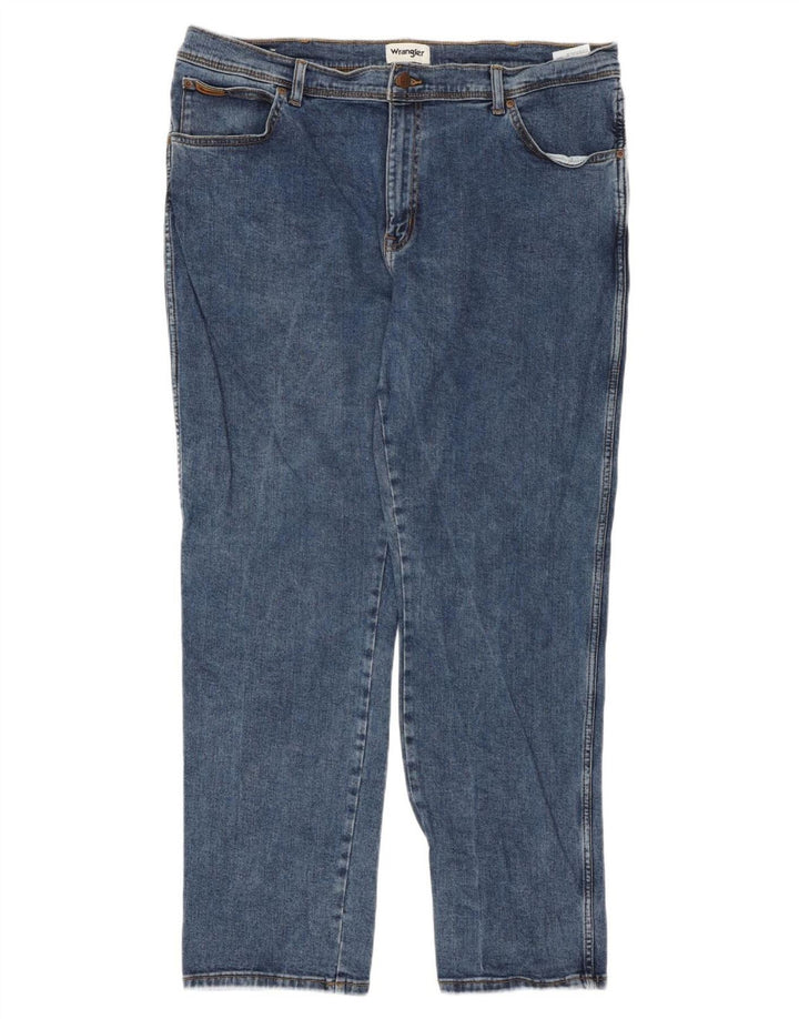 WRANGLER Vaqueros rectos Texas para hombre W42 L32 Algodón azul