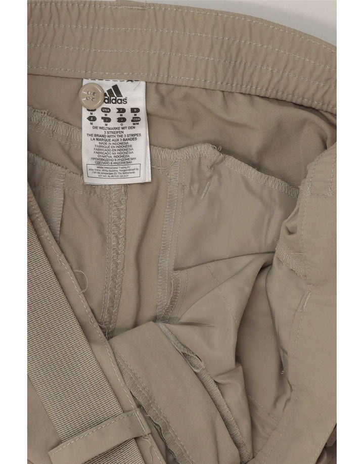 Adidas Pantalones chinos rectos gráficos para hombre medianos W32 L32 poliéster gris