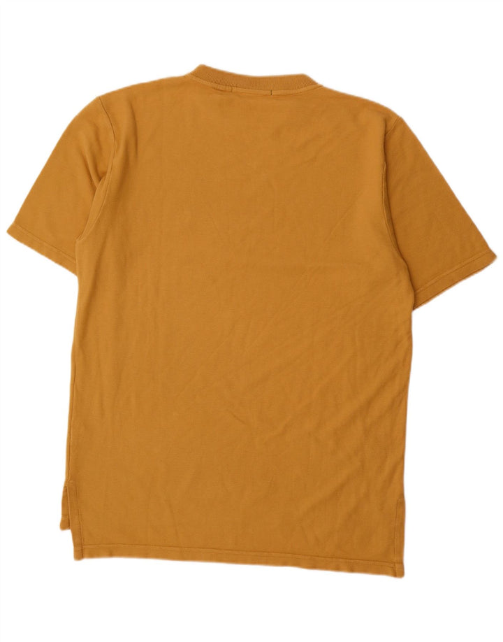 Henry Cottons Camiseta para hombre Top Algodón amarillo medio
