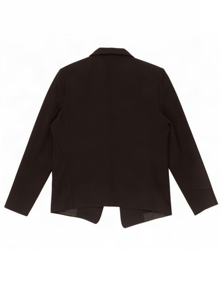Topshop Chaqueta tipo blazer abierta para mujer UK 44 Grande Poliéster negro
