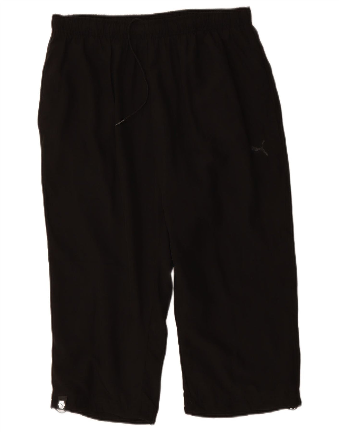 PUMA Pantalones de chándal capri gráficos para hombre, poliéster negro grande