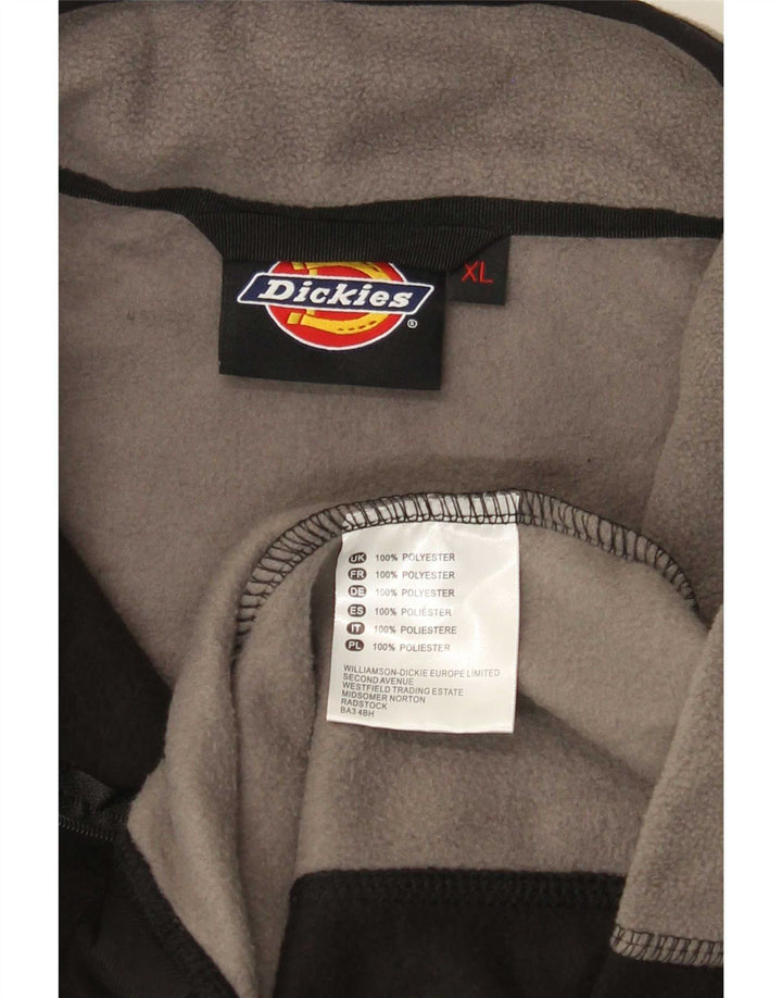 Dickies Jersey De Forro Polar Con Cremallera Y Cuello Para Hombre XL Poliéster Color Block Negro