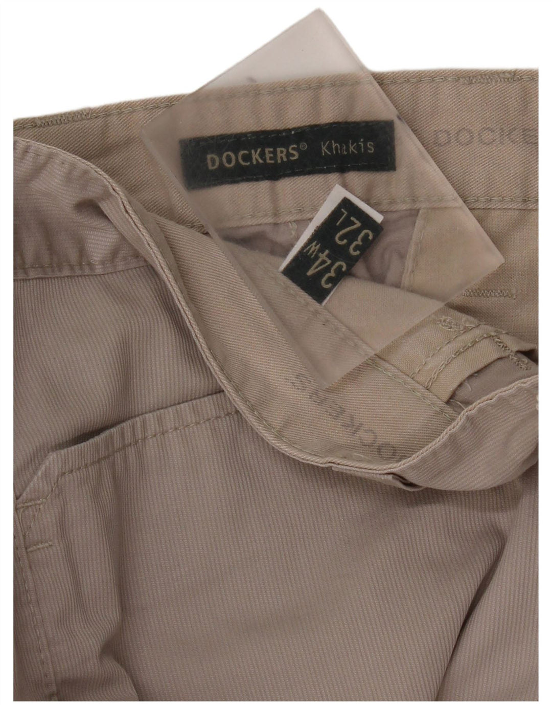Dockers Pantalón Chino Caqui De Corte Regular Para Hombre W34 L29 Algodón Gris