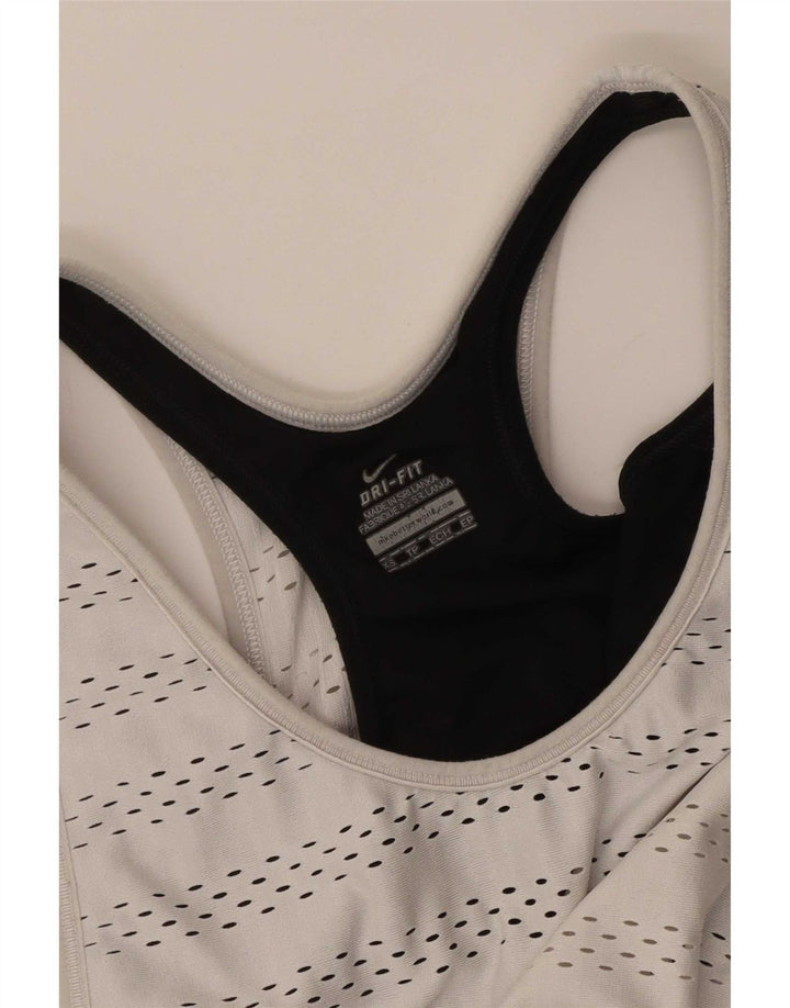 Nike - Camiseta sin mangas Dri Fit para mujer, talla 6, XS, color blanco