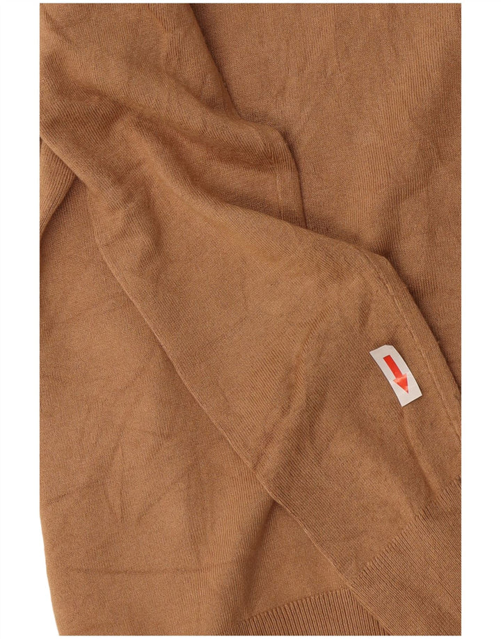 Zara - Jersey con cuello vuelto para mujer, talla 40, color marrón medio