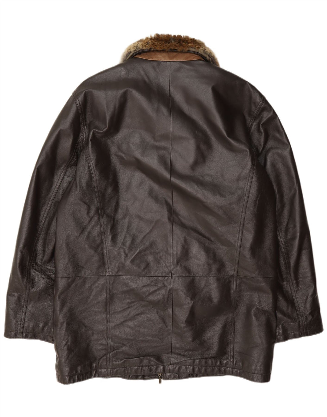 Zugaroni Chaqueta de cuero Magione para hombre IT 52 XL Marrón