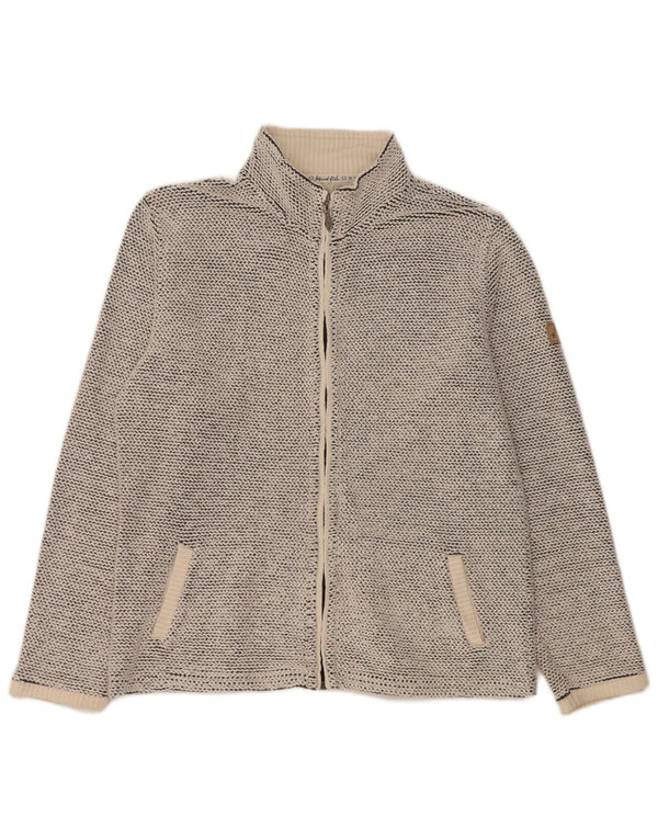 Weird Fish - Chaqueta de chándal para mujer, talla 40, XL, algodón floral blanco