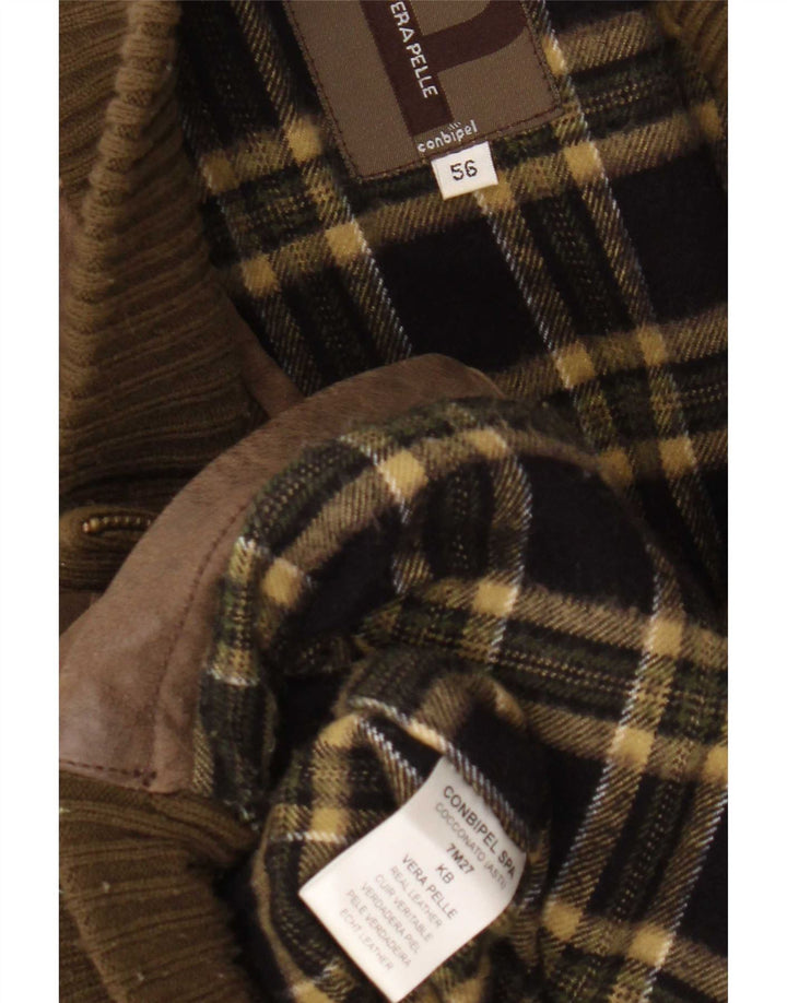Conbipel Chaqueta de cuero para hombre IT 56 2XL Marrón