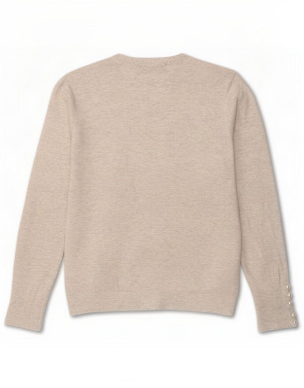 Zara Suéter tipo jersey con cuello redondo para mujer UK 44 Grande Viscosa moteada gris  Descripción del producto Tamaño de la etiqueta: