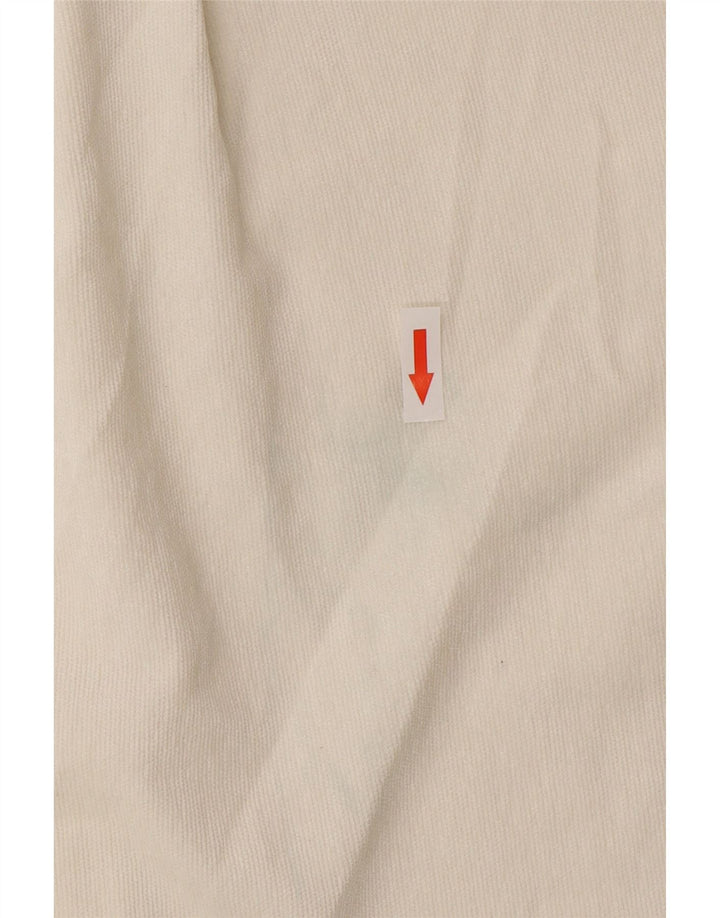 Zara Mujer Camisa Extragrande UK 44 Mediano Blanco Poliéster