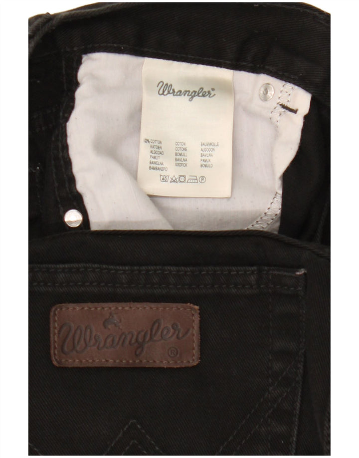 Wrangler Vaqueros Rectos Texas Mujer W36 L30 Algodón Negro