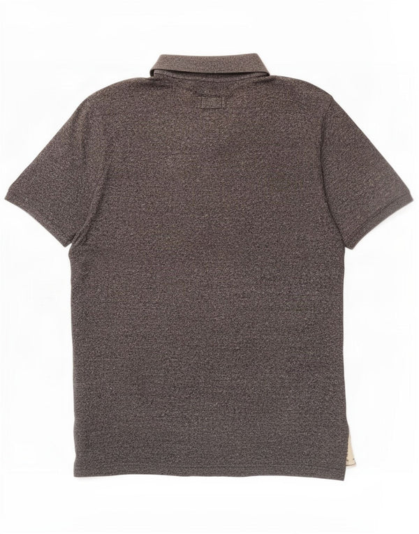 Polo de hombre Fat Face de algodón moteado en gris grande