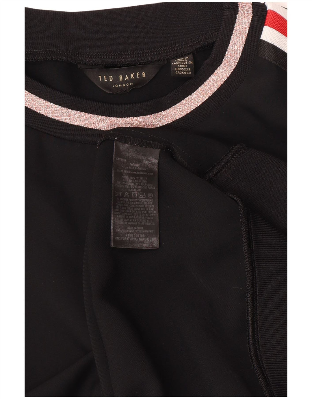 Ted Baker Sudadera Gráfica para Mujer Jersey UK 40 Mediano Negro Floral