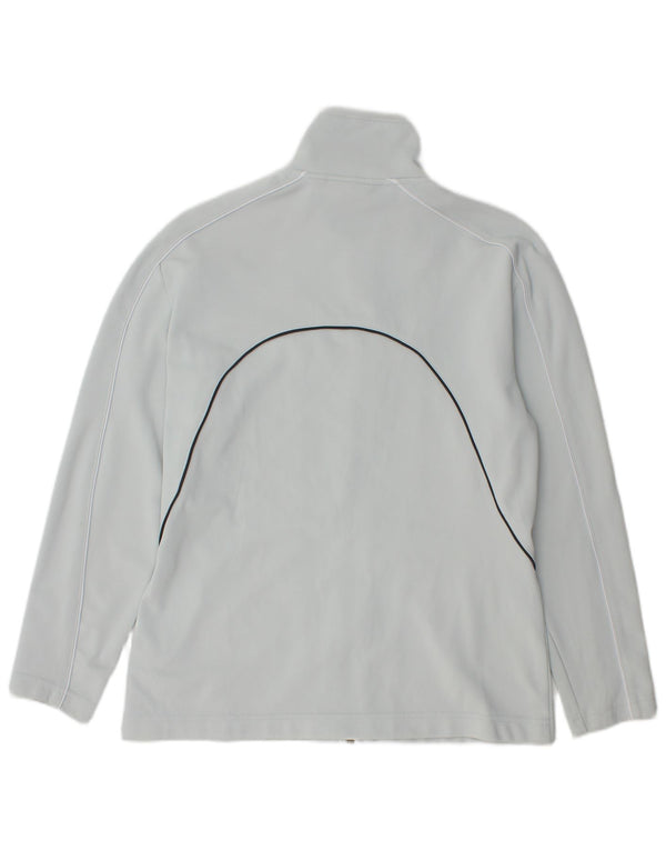 ASICS Womens Tracksuit Top Jacket UK 16 Large Grey Polyamide