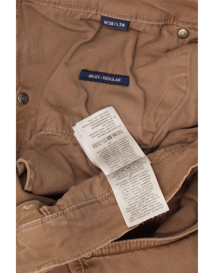 GANT Pantalón casual de corte regular para hombre W38 L34 Algodón marrón