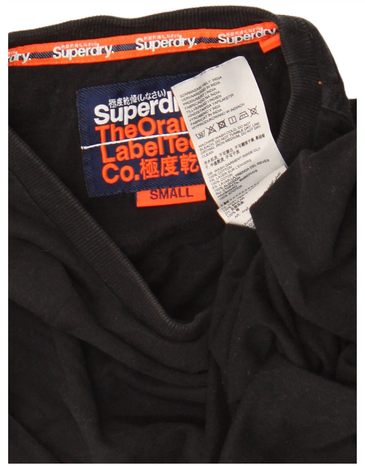 Superdry Camiseta para hombre Top Small Black Cotton
