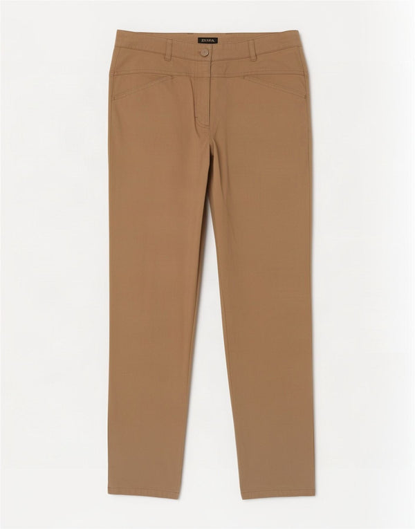 Escada Pantalón chino recto para mujer EU 40 Medium W30 L28 Algodón beige