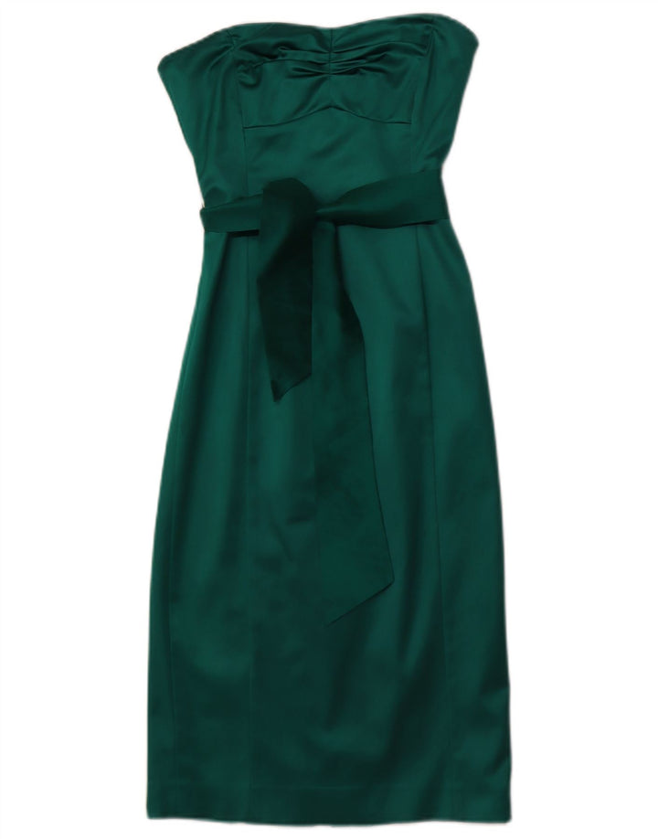 COAST Vestido sin tirantes para mujer UK 8 Small Acetato verde