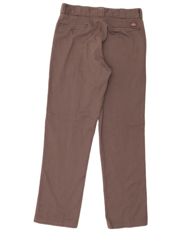 Dickies Pantalón chino recto para hombre W34 L34 Poliéster gris