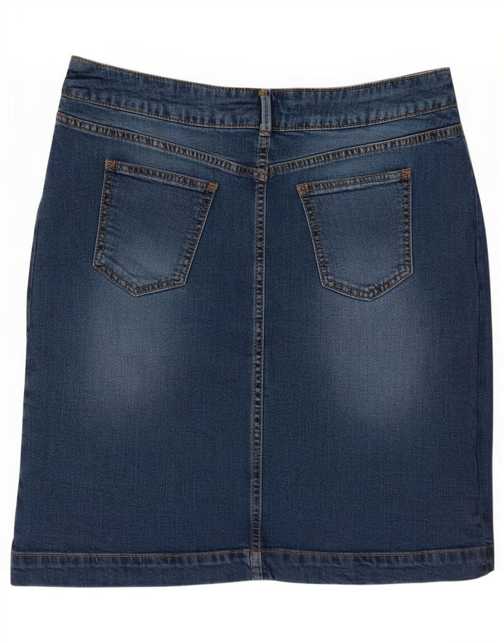 White Stuff Falda Vaquera para Mujer US 12 Medium W32 Algodón Azul