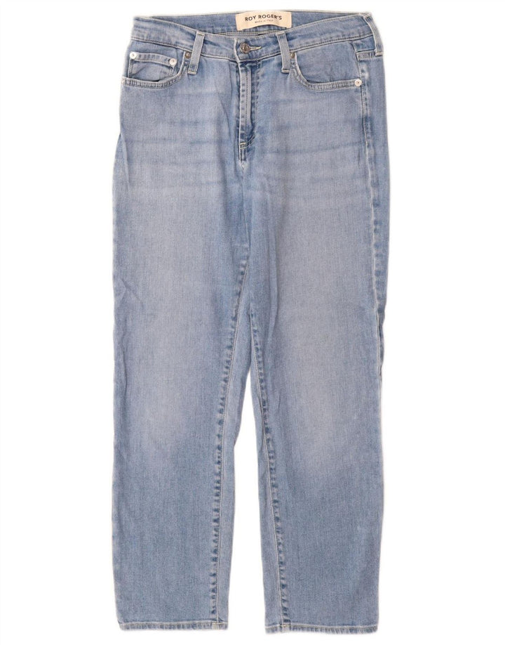 ROY ROGERS Vaqueros recortados para mujer W29 L25 Algodón azul