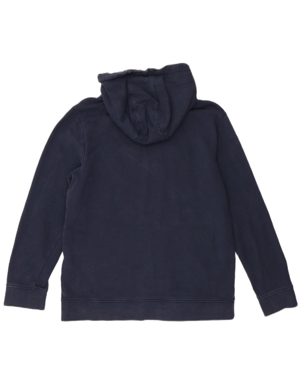 Animal Mujer Gráfico Sudadera con Capucha de Gran Tamaño UK 10 Small Azul Marino Algodón