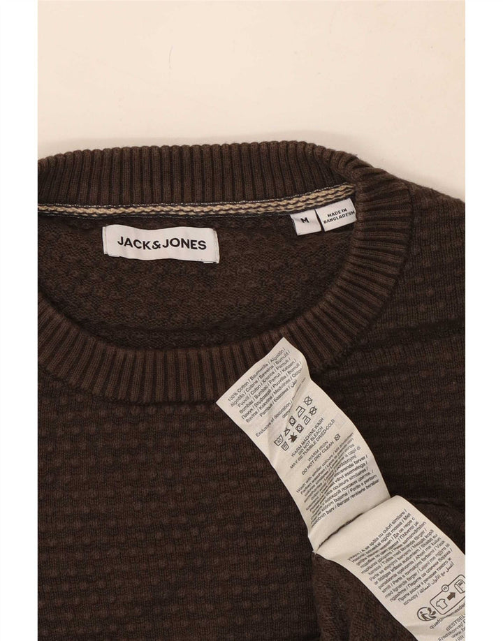Jersey Jack & Jones Hombre con cuello redondo y cuello redondo de algodón marrón medio