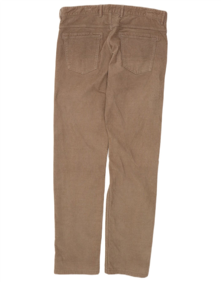 MASSIMO DUTTI Pantalón Recto De Pana Hombre EU 40 Medium W33 L31 Beige