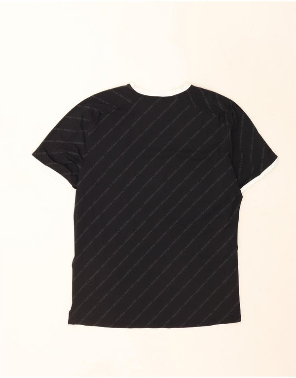 Under Armour Camiseta gráfica para hombre Top deportivo de nailon a rayas negras grandes