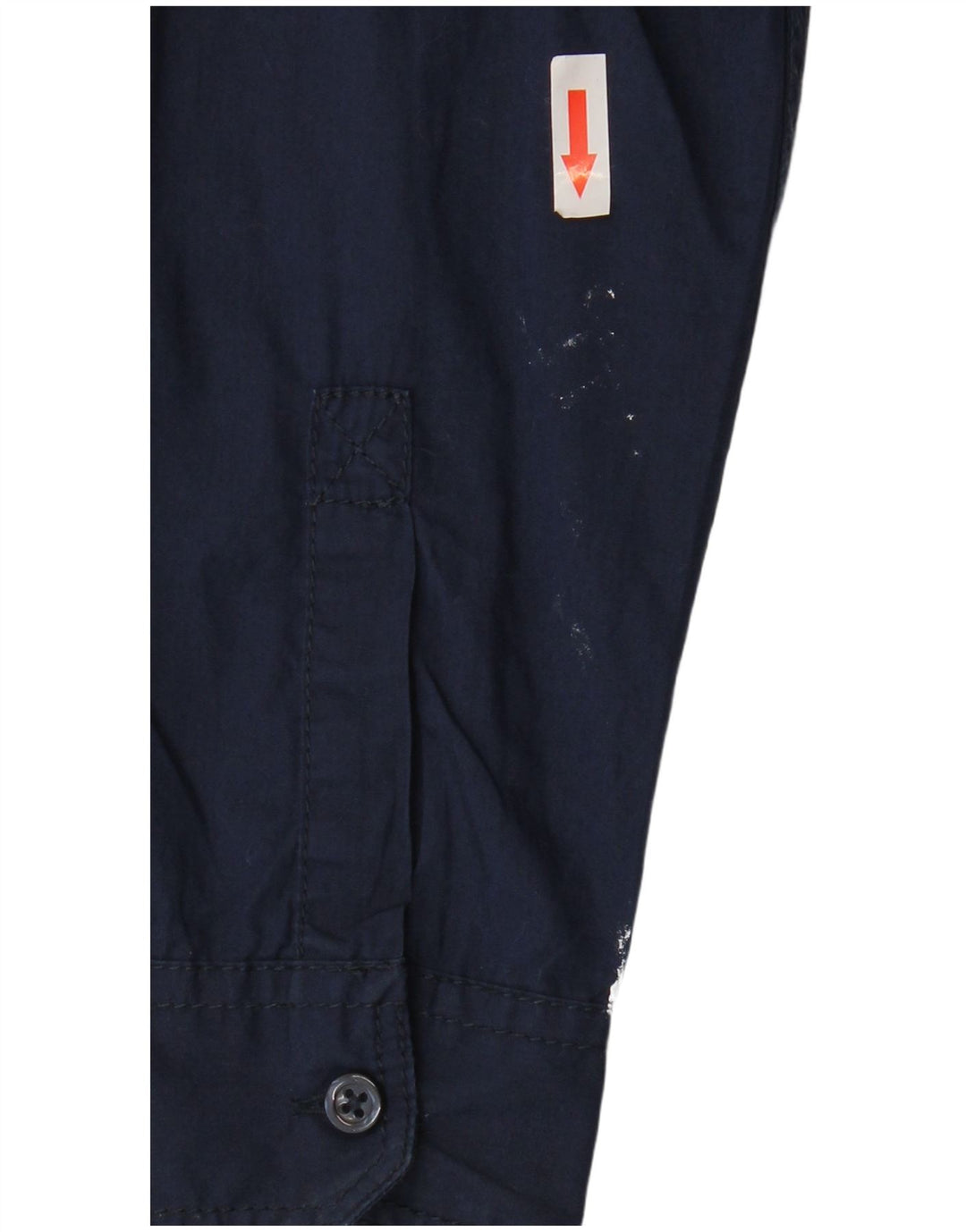 BENETTON Camisa estampada para niños 8-9 años Grande Azul marino Algodón