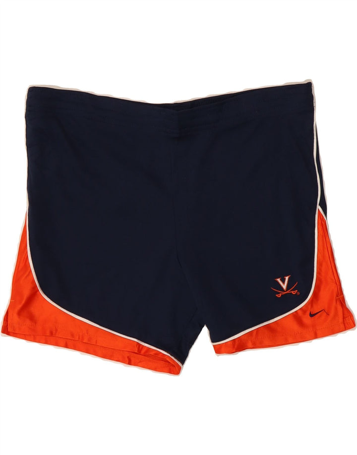 NIKE Mens Sport Shorts XS Navy Blue Colourblock Polyester Vintage Nike and Second-Hand Nike from Messina Hembry 