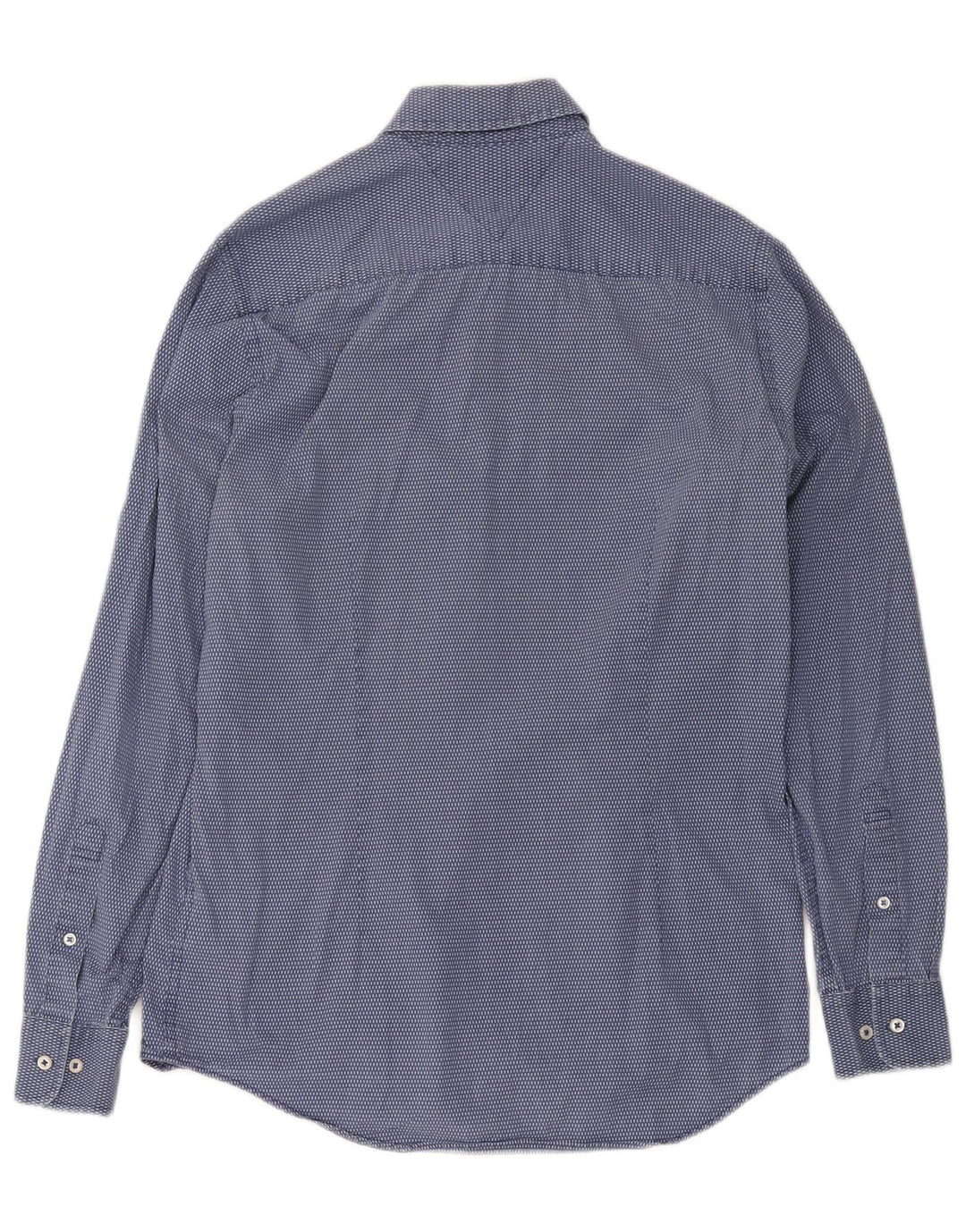 Tommy Hilfiger Camisa Slim Fit De Algodón Con Manchas Azul Medio