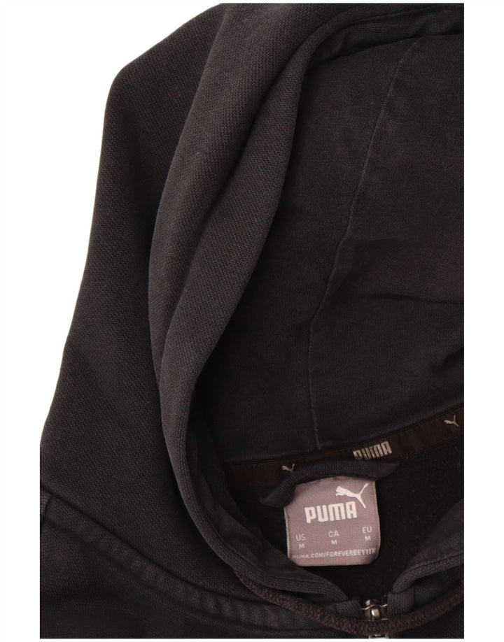 Puma - Sudadera con capucha y cremallera para mujer, talla 40, talla M, color negro