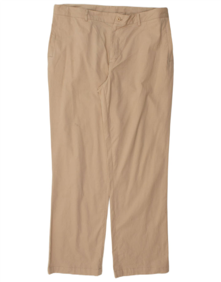 FILA Pantalón chino recto para hombre W38 L32 Algodón beige