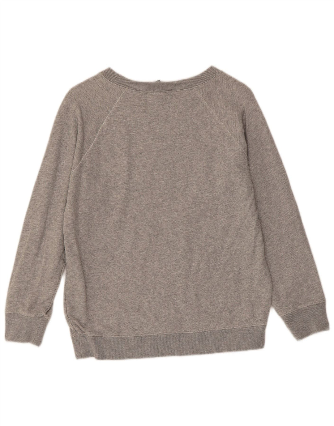 J. CREW Sudadera gráfica para mujer Jumper UK 10 Small Grey Cotton